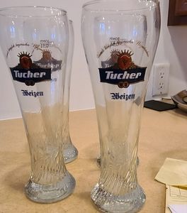 4 tucher weizen beer pints